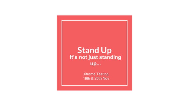 Stand up