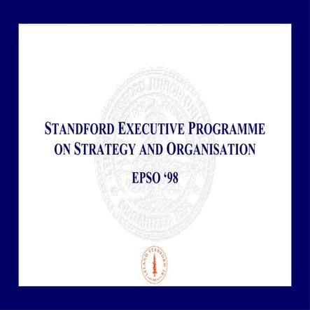 Stanford Strategy & Organization