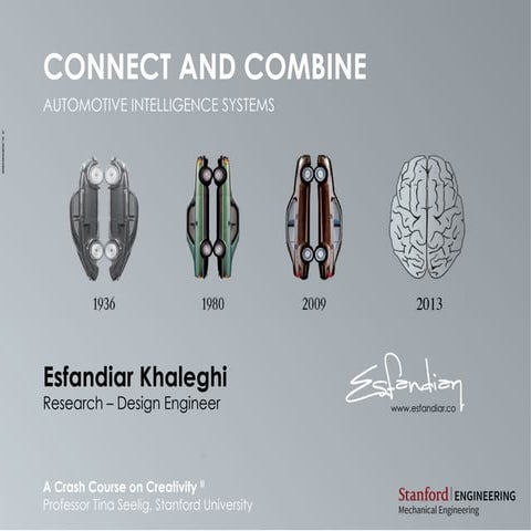 CONNECT AND COMBINE - AUTOMOTIVE INTELLIGENCE SYSTEMS (Stanford University Ve...