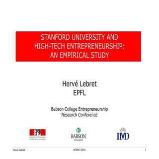 Stanford high tech entrepreneurs-le...