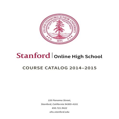 Stanford online courses 2014