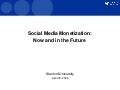 Social Media Monetization- Stanford University