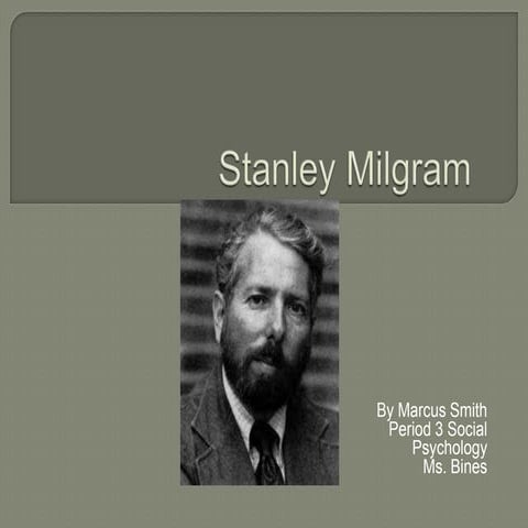 Stanley milgram
