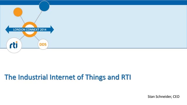 The Industrial Internet of Things and RTI