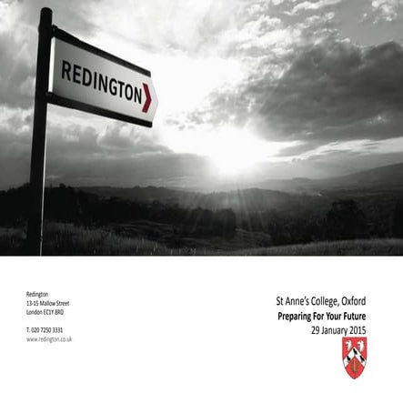 St Annes College, Oxford   Preparing For Your Future 2030