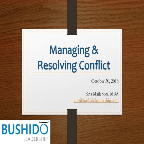 Managing and resolving conflict: St Anselm's Nursing