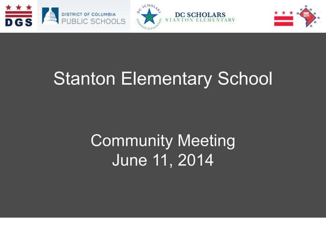Stanton Elementary Community Meetin...