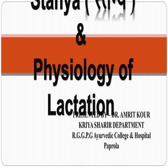 Stanya ( स्तन्य ) & physiology of lactation.pptx