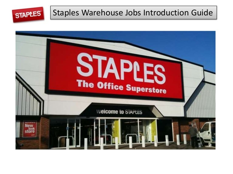 staples distribution and warehouse jobs