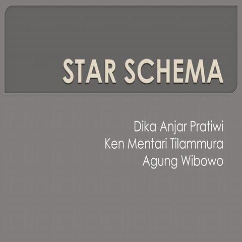 Star schema