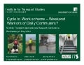 Cycle to work scheme – weekend warriors or daily commuters? 