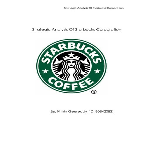 Starbucks case analysis