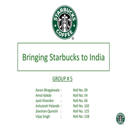 Starbucks case study