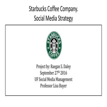 Starbucks Social Media Analysis