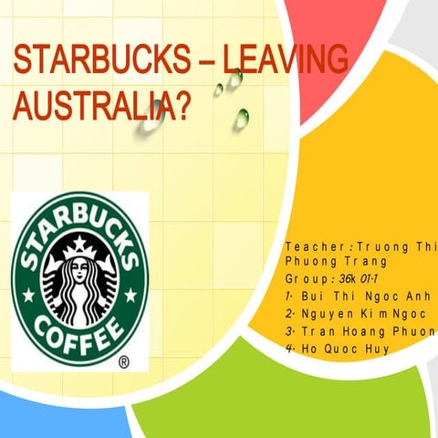 Starbucks – leaving australia