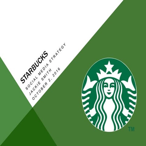 Starbucks Social Media Strategy, Project 1 #SMM
