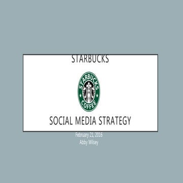 Starbucks Social Media Campaign 2016 
