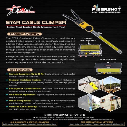 Star Cable Climper – A Smarter Way to Manage Overhead Cables