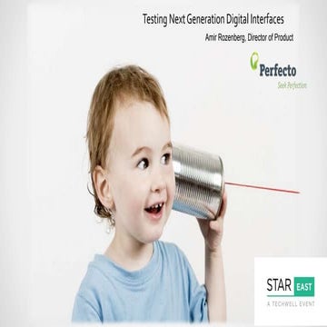 TechWell StarEast 2018 Next Generation interfaces