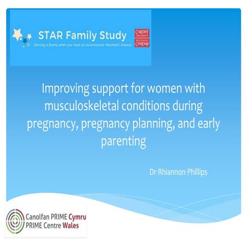 Improving support for women with musculoskeletal conditions during pregnancy,...