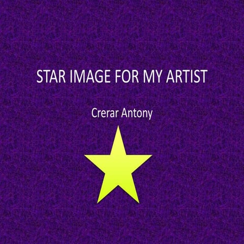 Star image for my artist