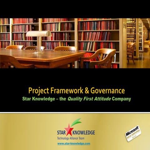 Star Knowledge Project Framework & Governance | PDF