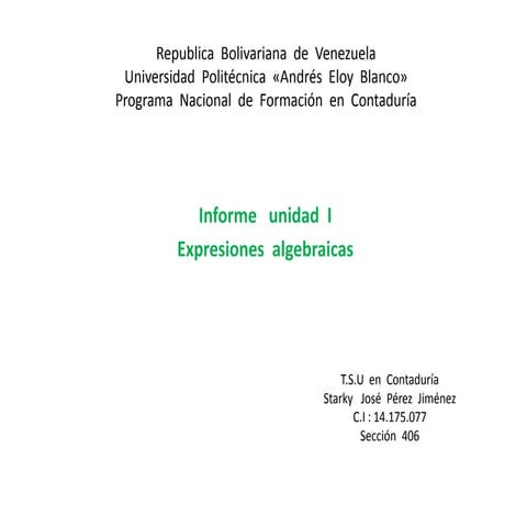 Starky  perez trabajo  de  matematica   1 unidad