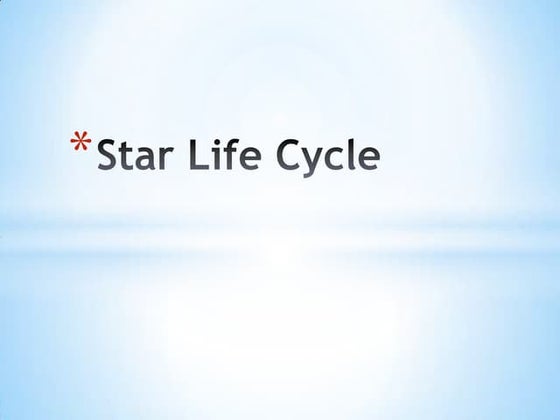 Types of stars | PPT