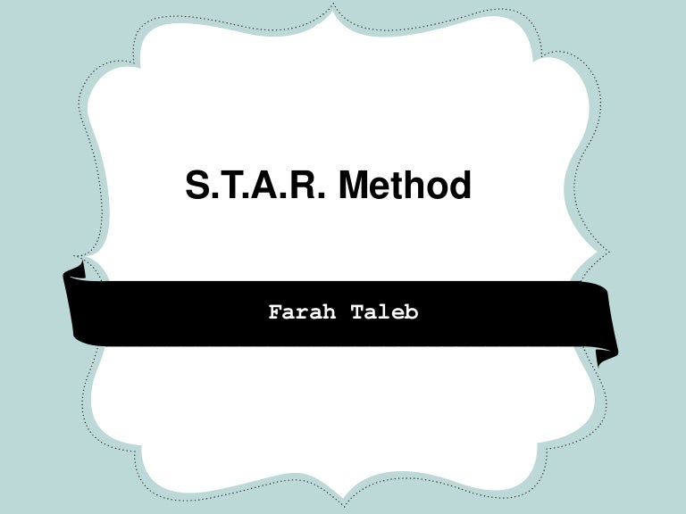 star method sample interview questions