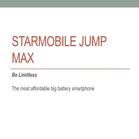 Starmobile jump max