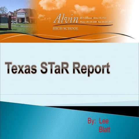 S Ta R Report Powerpoint