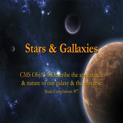 Stars & Gallaxies | PPT