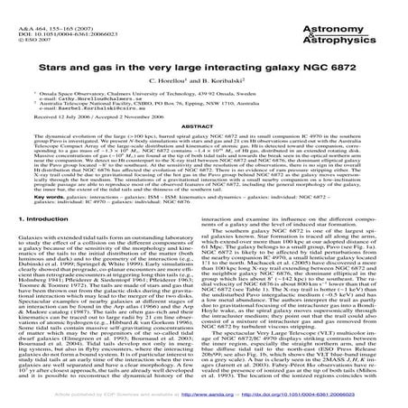 Stars and gas_in_the_very_large_interacting_galaxy_ngc6872