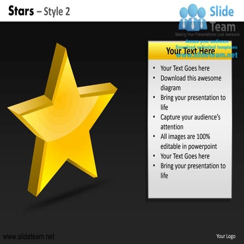 Stars design 2 powerpoint ppt slides.