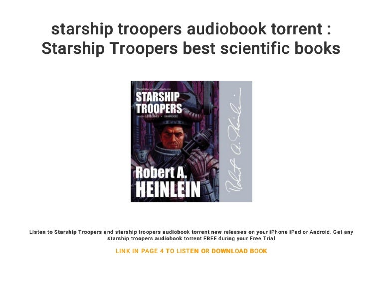 Starship Troopers Audiobook Torrent Starship Troopers Best Scientif