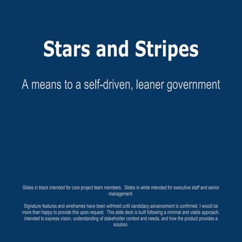 Stars & stripes slide deck