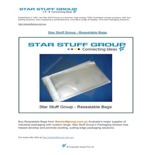 Packaging gusseted bags – star stuff group | PDF