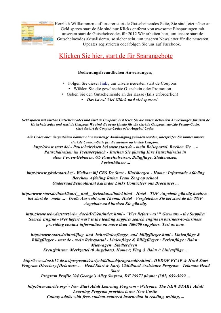 Start De Gutschein 12