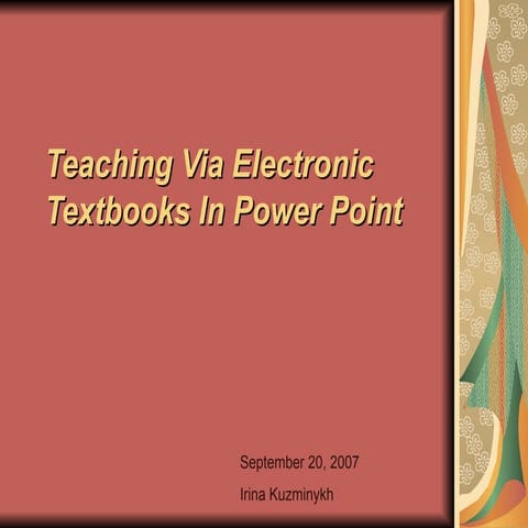 Electronic Textbook
