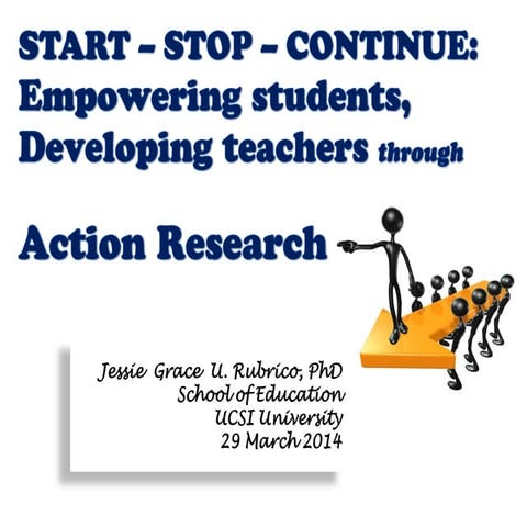 START-STOP-CONTINUE: Empowering Students, Developing Teachers Through AR