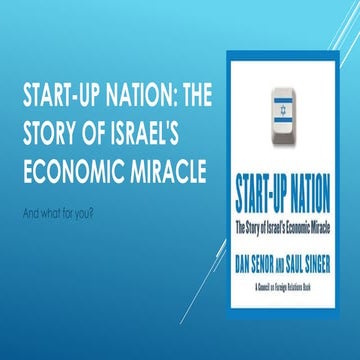 [Sharing T5] Start-up Nation Israel - Nguyễn Hải
