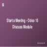 Start a Meeting - Odoo 15 Discuss Module