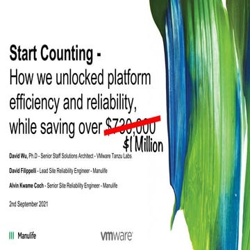 Start Counting: How We Unlocked Platform Efficiency and Reliability While Sav...