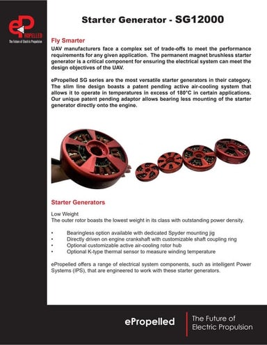 Starter generator SG12000