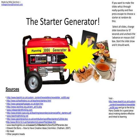 Starter generator