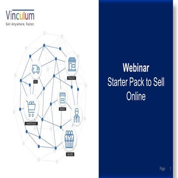 Webinar: Starter pack to sell online 