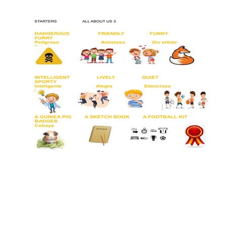 All about Us 3. Flashcards English Vocabulary