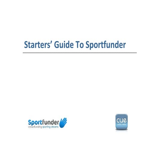 Starters' Guide To Sportfunder