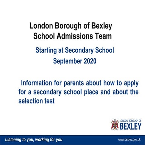 Starting Secondary School