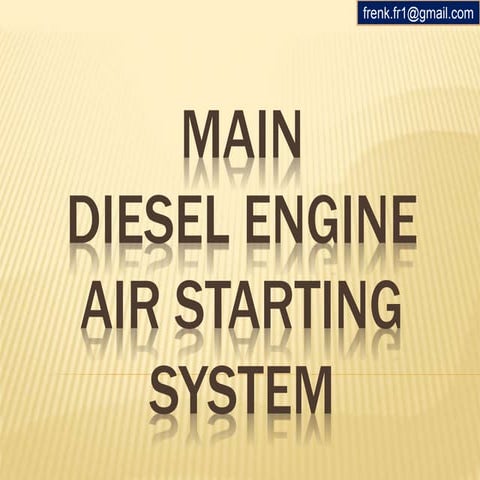 Starting air system